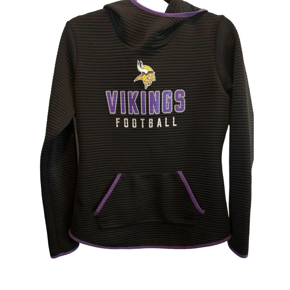 Minnesota‎ Vikings Men's Fanatics Fleece Pullover Hoodie Black/Purple M